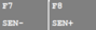 18. F7 & F8 - Sensitivity Level