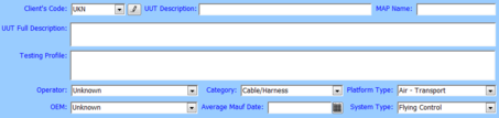 1. Basic UUT Data