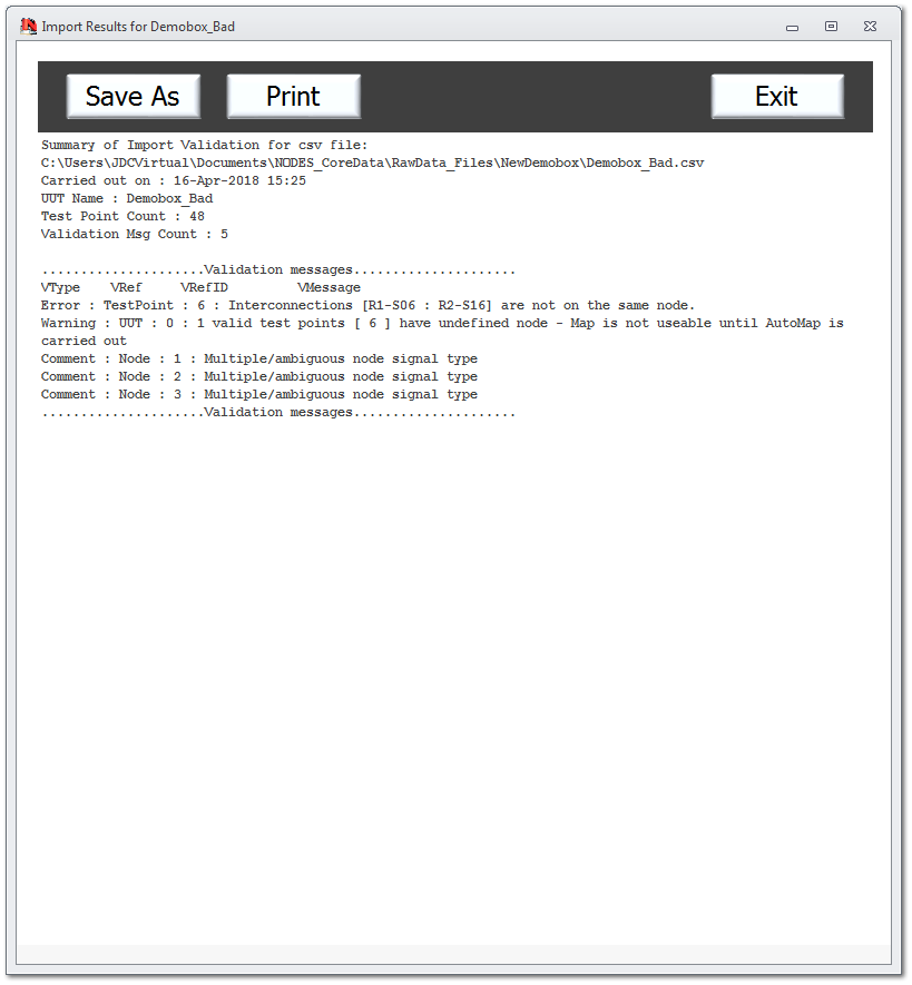 Validation Report