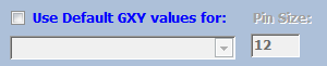 6. Default GXY Values