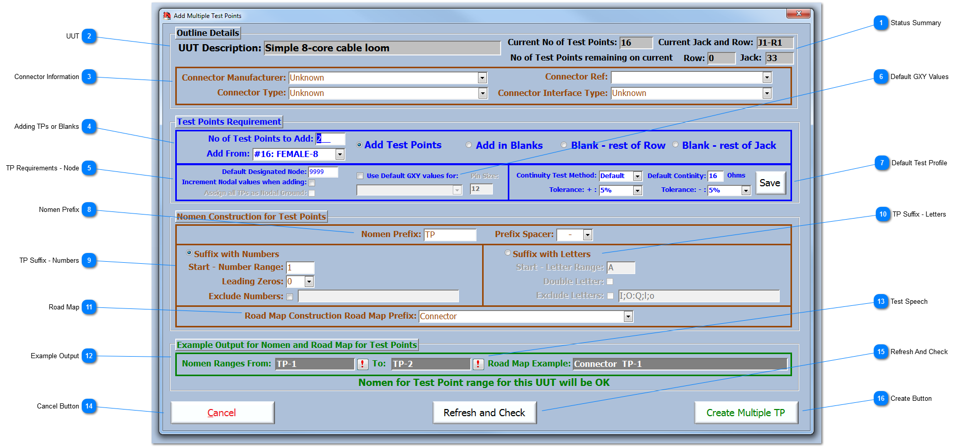 Add Multiple TPs