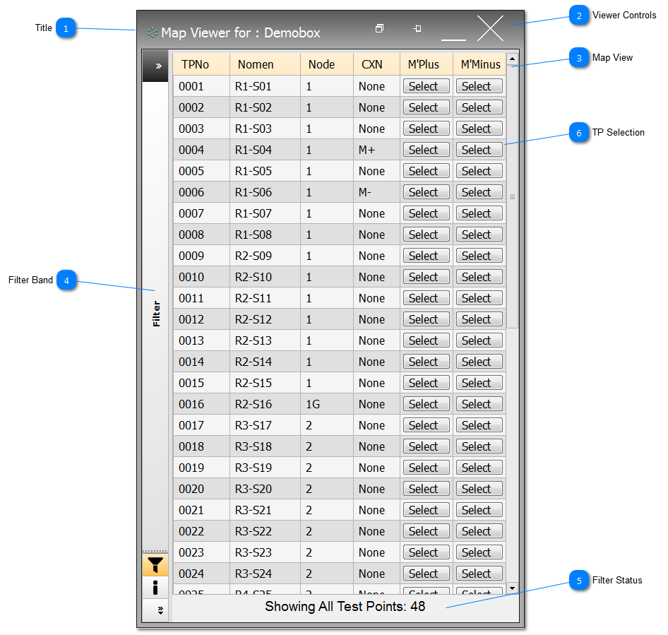 Map Viewer - Select TP