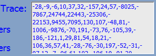 6. Trace values