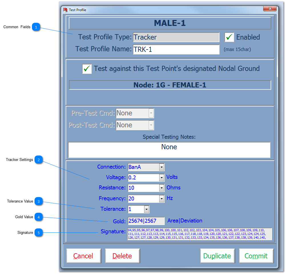 Test Profile - Tracker