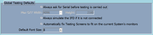 2. Global Testing Defaults